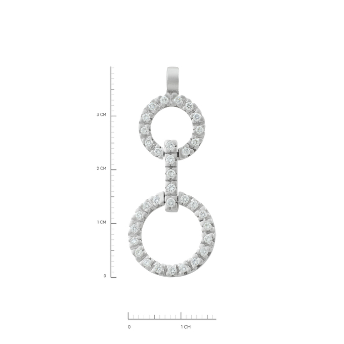 Подвеска из золота 585 пробы c бриллиантами