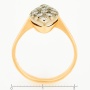 Кольцо из комбинированного золота 585 пробы c 12 бриллиантами Л28073529 фото 4