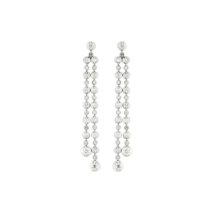 Серьги из золота 585 пробы с бриллиантами, Ц О007 4125 за 134000