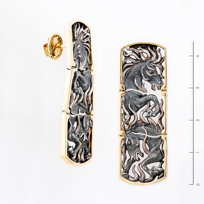 Серьги из золота 750 пробы