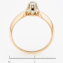 Кольцо из комбинированного золота 585 пробы c 1 бриллиантом Л35056908 фото 4