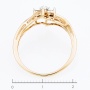 Кольцо из комбинированного золота 585 пробы c 13 бриллиантами Л45059973 фото 4