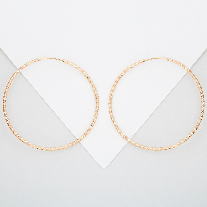 Серьги из красного золота 585 пробы