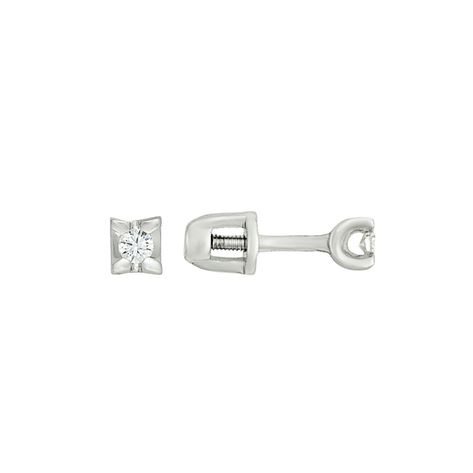 Серьги из золота 585 пробы с бриллиантами, Ц О007 4661 за 16000