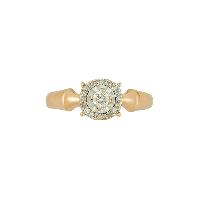 Кольцо из золота 585 пробы c бриллиантами, Л 2508 0895 за 41600