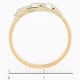 Кольцо из комбинированного золота 585 пробы c 3 бриллиантами Л37053521 фото 4