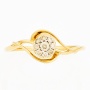Кольцо из комбинированного золота 585 пробы c 9 бриллиантами Л16146517 фото 2