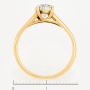 Кольцо из желтого золота 750 пробы c 1 бриллиантом Л22101163 фото 4