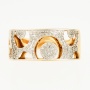 Кольцо из комбинированного золота 585 пробы c 98 бриллиантами Л61005310 фото 2