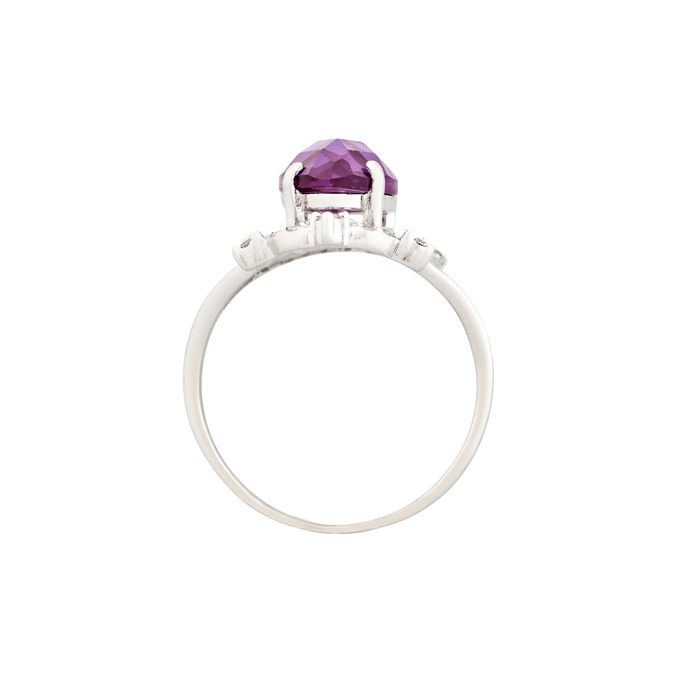 Кольцо из золота 585 пробы с фианитами и корундом, Л 7300 7062 за 42800