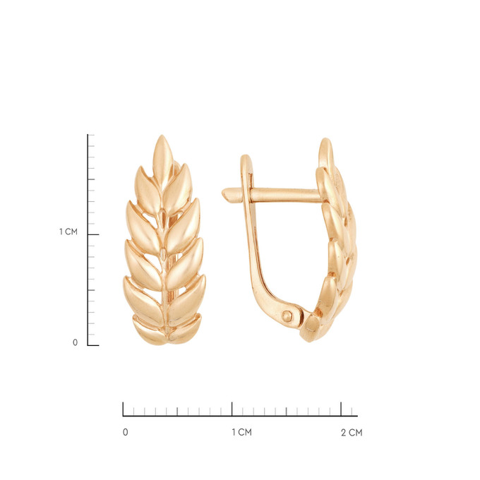 Серьги из золота 585 пробы