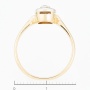 Кольцо из комбинированного золота 500 пробы c 1 бриллиантом Л36057978 фото 4