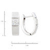 Серьги из золота 750 пробы с бриллиантами