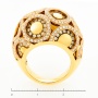 Кольцо из желтого золота 750 пробы c 236 бриллиантами Л28079027 фото 4
