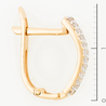 Серьги из золота 585 пробы c фианитами