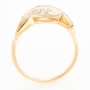 Кольцо из комбинированного золота 585 пробы c 6 бриллиантами Л29118306 фото 3