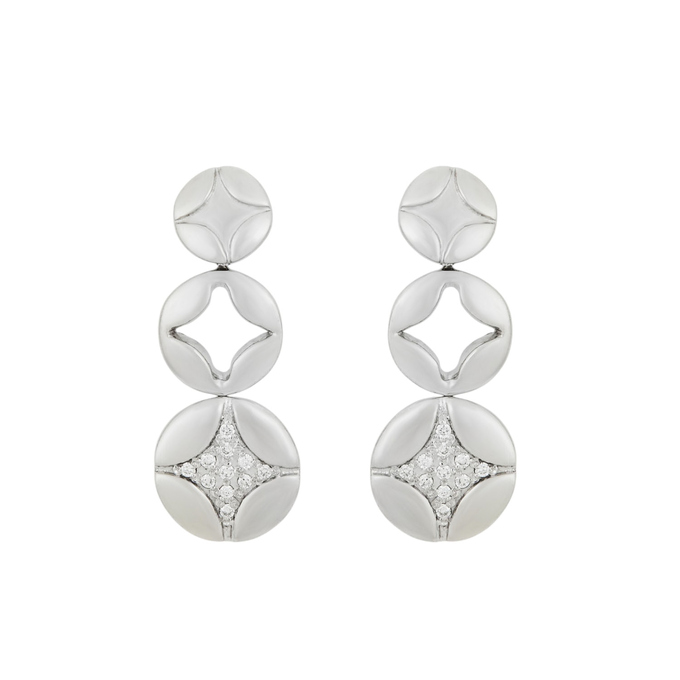 Серьги из золота 585 пробы с бриллиантами, Л 6002 4859 за 77600