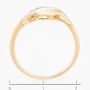 Кольцо из комбинированного золота 585 пробы c фианитами Л22111663 фото 4