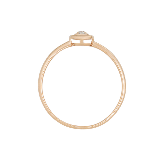 Кольцо из золота 585 пробы c бриллиантом, Л 2415 0685 за 12400