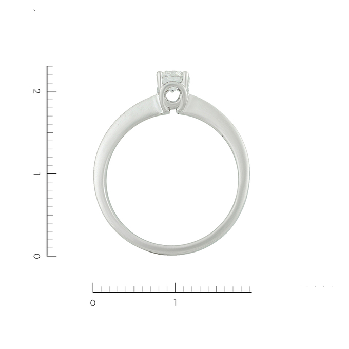 Кольцо из золота 750 пробы c бриллиантом, Л 2812 0434 за 84720