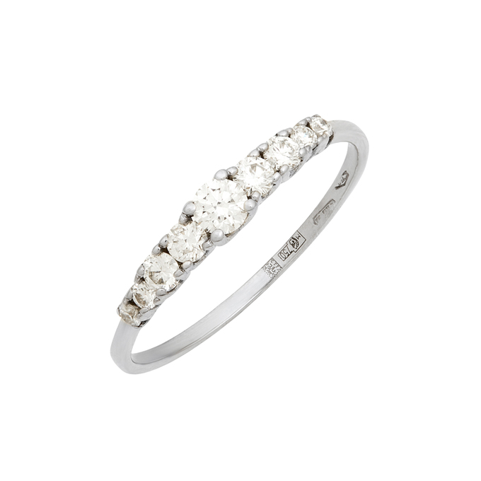 Кольцо из золота 750 пробы c бриллиантами