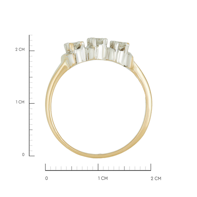 Кольцо из золота 585 пробы c бриллиантами, Л 2509 0244 за 82800