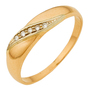 Кольцо из комбинированного золота 585 пробы c 5 бриллиантами Л31122901 фото 1
