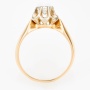 Кольцо из комбинированного золота 585 пробы c 1 бриллиантом Л45046230 фото 3