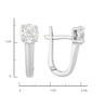 Серьги из золота 585 пробы с бриллиантами
