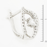 Серьги из белого золота 585 пробы c фианитами