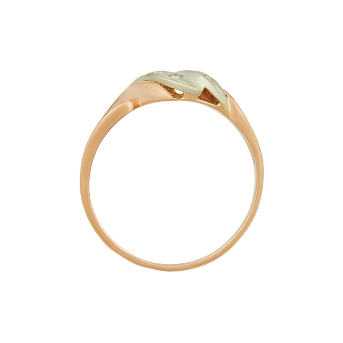 Кольцо из золота 585 пробы c бриллиантами, Л 4609 1975 за 26800