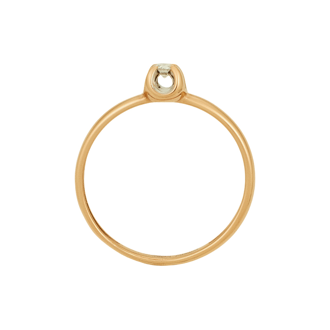 Кольцо из золота 585 пробы c бриллиантом, Л 6602 7635 за 18000