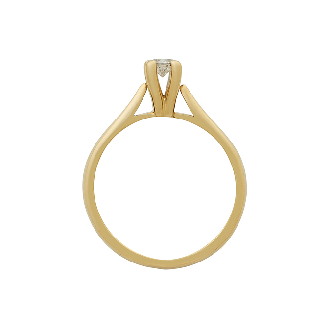 Кольцо из золота 585 пробы c бриллиантом, Л 4710 5791 за 51730