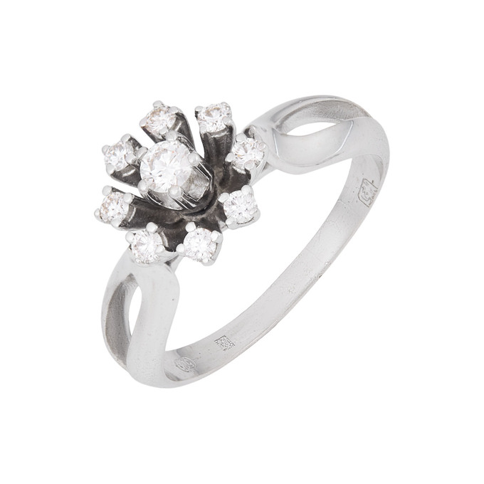 Кольцо из золота 585 пробы c бриллиантами, Л 3606 6933 за 59000