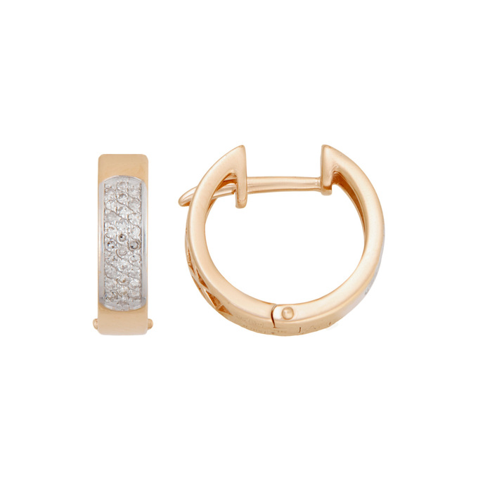 Серьги из золота 585 пробы с бриллиантами, Л 7303 7691 за 45600
