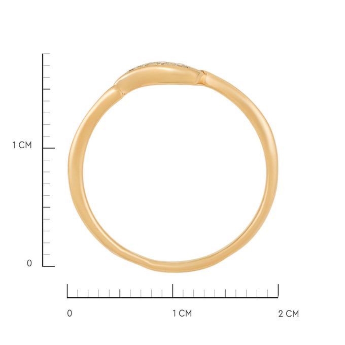 Кольцо из золота 585 пробы c бриллиантами, Л 3014 8451 за 17520