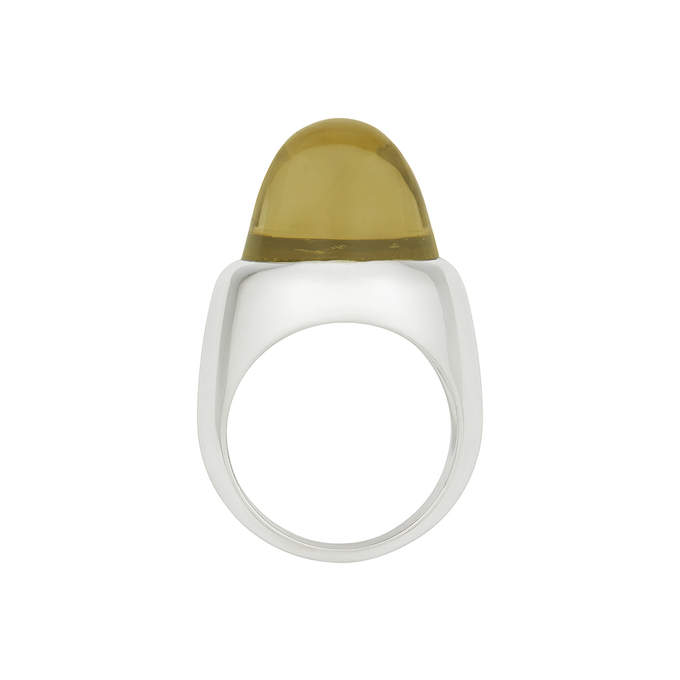 Кольцо из золота 585 пробы c цитрином, Л 2415 3775 за 161490