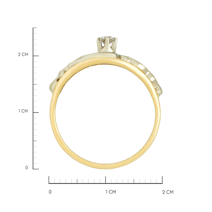Кольцо из золота 750 пробы c бриллиантами, Л 2316 6603 за 64400