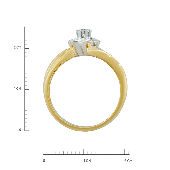 Кольцо из золота 750 пробы c бриллиантами, Л 2415 1209 за 113520