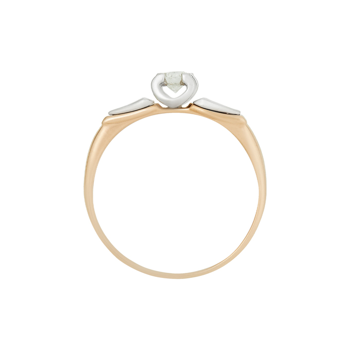 Кольцо из золота 585 пробы c бриллиантом, Л 4305 9128 за 45600