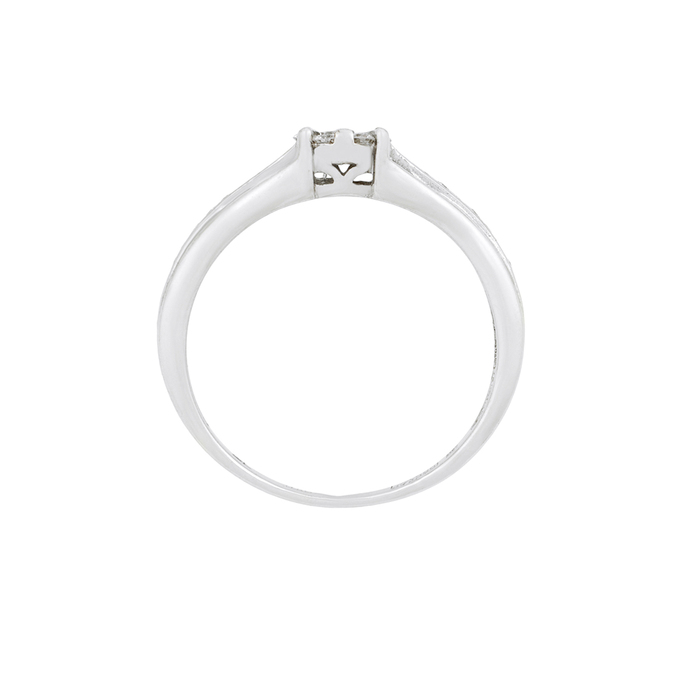 Кольцо из золота 585 пробы c бриллиантами