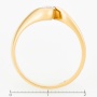 Кольцо из желтого золота 750 пробы c 1 бриллиантом Л11139725 фото 4