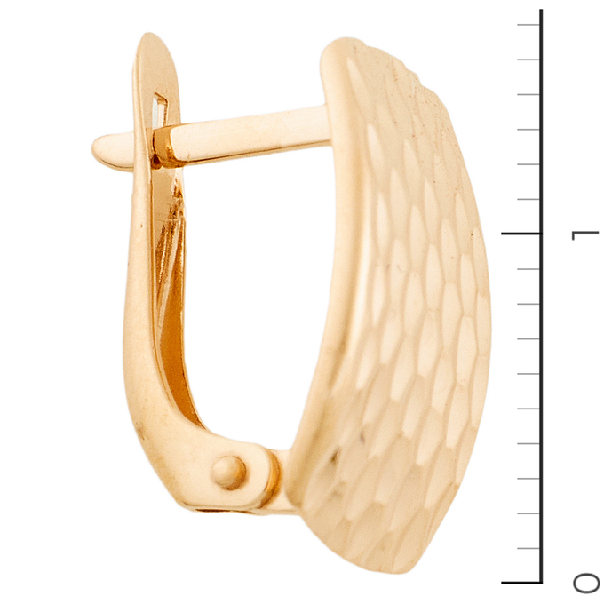 Серьги из красного золота 585 пробы