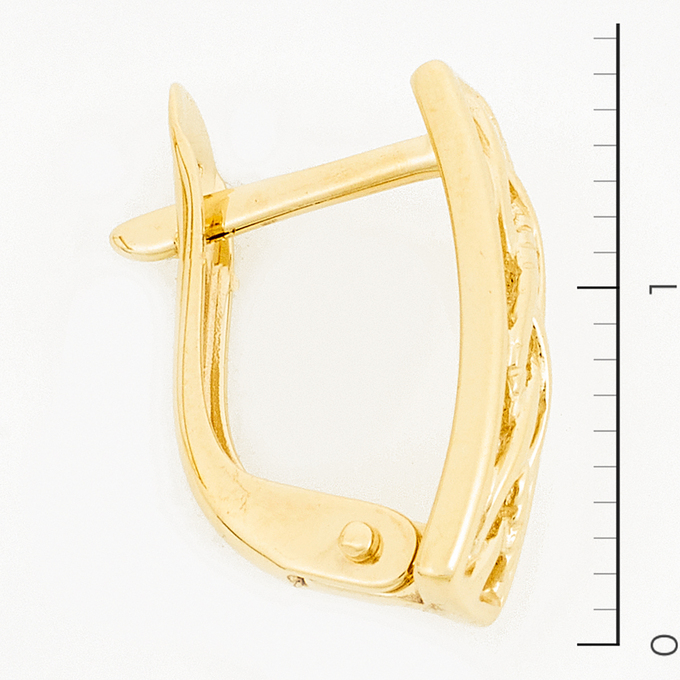 Серьги из желтого золота 585 пробы