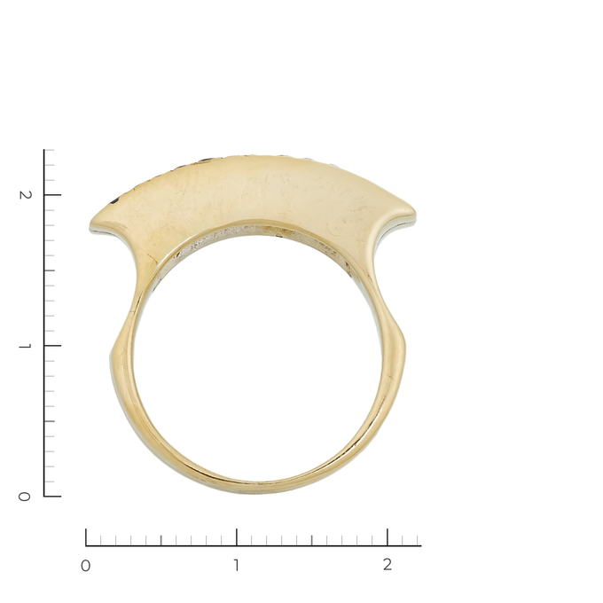 Кольцо из золота 585 пробы c 24 бриллиантами, Л 3706 0287 за 44100