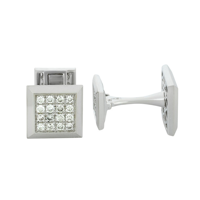 Запонки из золота 585 пробы c бриллиантами, Ц О007 2416 за 137120