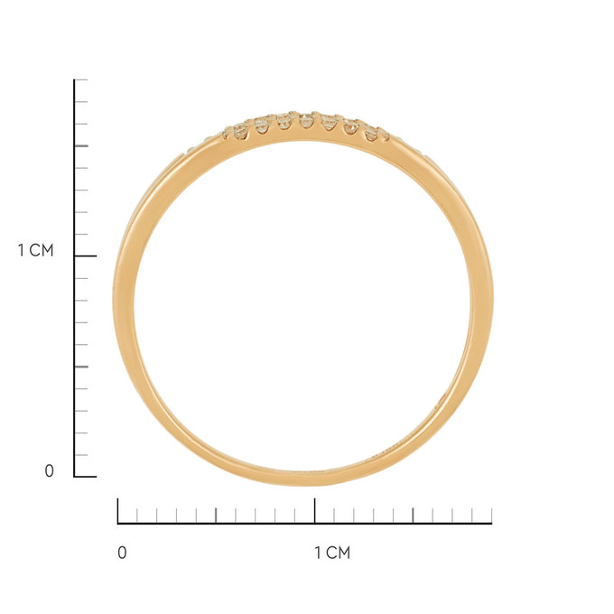 Кольцо из золота 585 пробы c бриллиантами, Л 4507 5580 за 17520