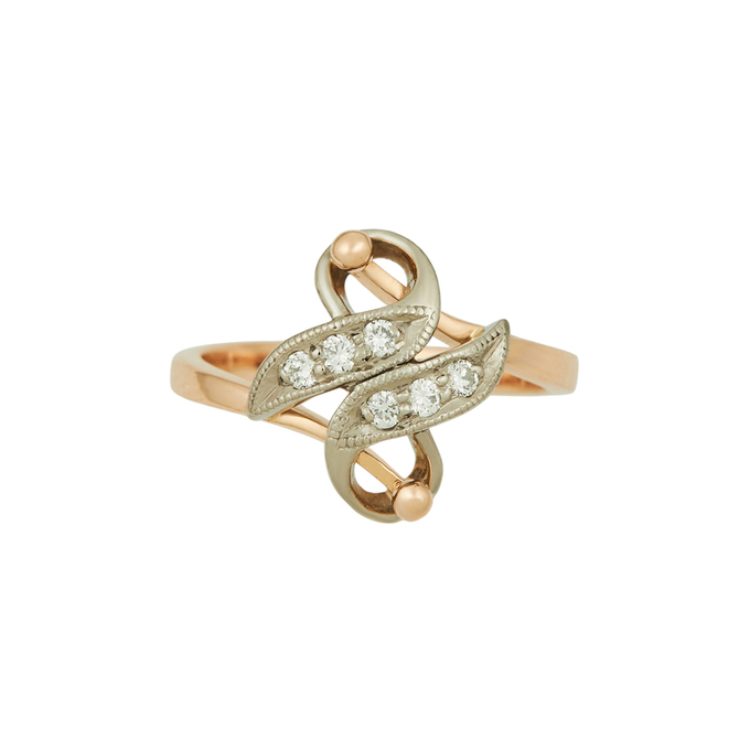 Кольцо из золота 585 пробы c бриллиантами, Л 1116 2004 за 35600