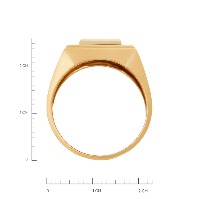 Кольцо из золота 750 пробы c бриллиантом, фианитами и эмалью, Л 6102 8808 за 328900
