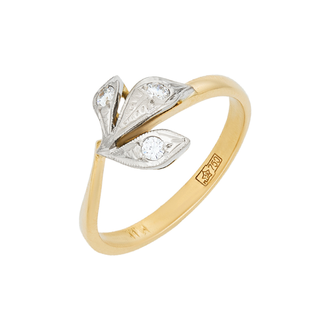 Кольцо из золота 750 пробы c бриллиантами, Л 7601 5924 за 48720